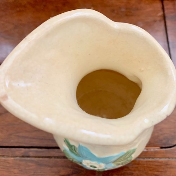 Lovely Hull Water Pitcher Vase Vintage Blue Star Flower, Ewer/Pitcher/ Vase USA - Picture 8 of 11